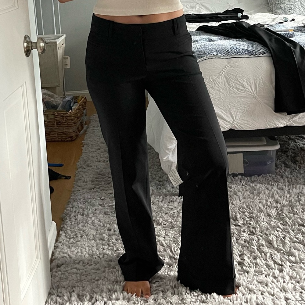 Banana Republic Black Wool Trouser